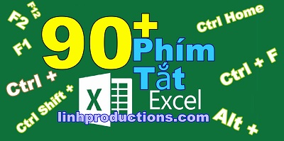 90+ PHÍM TẮT EXCEL CHUYÊN DÙNG TRONG WIN VÀ MAC