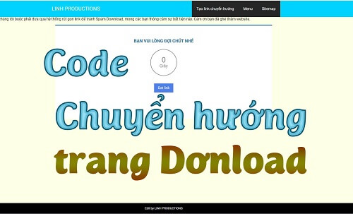 CODE CHUYỂN HƯỚNG TRANG DOWNLOAD BLOGSPOT