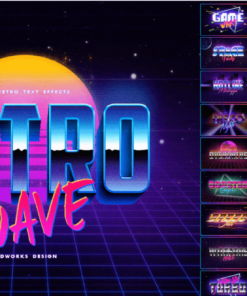 80's Retro Text Effects vol.1