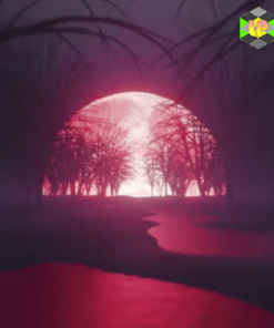 Blood Moon Night In The Dark Forest