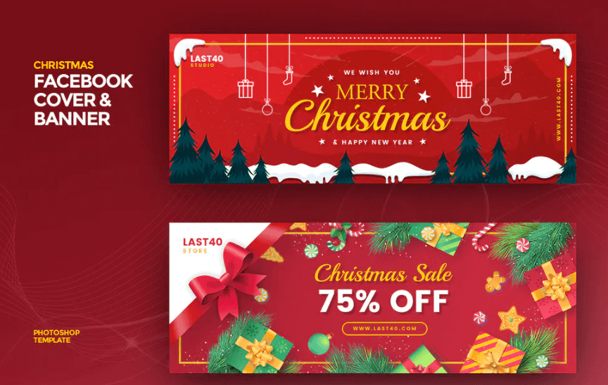 20+ BANNER FACEBOOK QUẢNG CÁO ĐỘC ĐÁO FREE 52 CHRISTMAS FACEBOOK COVER BANNER - LINHMINAZ