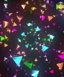 Colorful Triangles Loop 4K