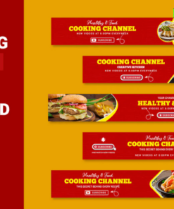 Food Channel Youtube Banner Template