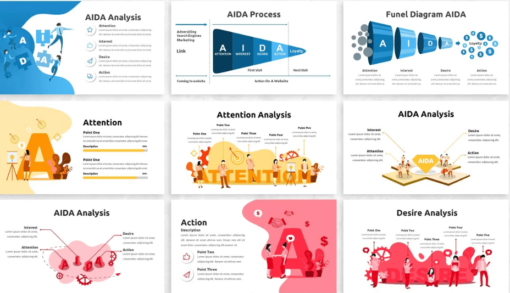 AIDA ANALYSIS - INFOGRAPHIC FOR POWERPOINT