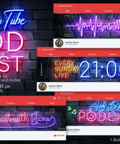 Neon Podcast - YouTube Channel Art