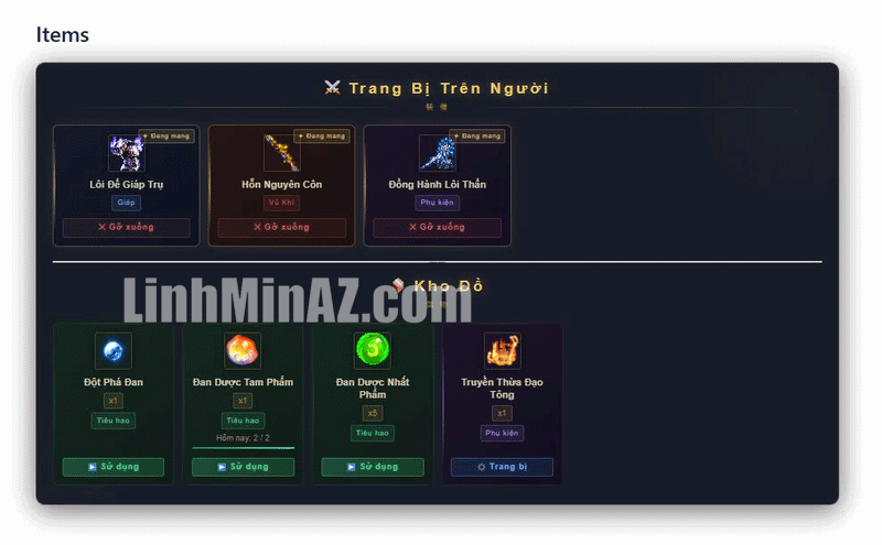 item page